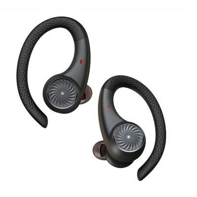 Бездротові Bluetooth навушники Tribit MoveBuds H1 BTH95 з кріпленням-гачком та вологозахистом (Чорний)