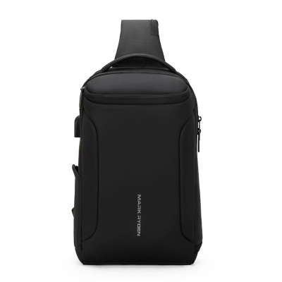 Рюкзак на одне плече Mark Ryden Mini X-Ray MR7069 із відділенням для планшета (Чорний)