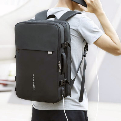 Дорожній рюкзак для ноутбука 17" Mark Ryden MR8057Y з USB-портом (Чорний)