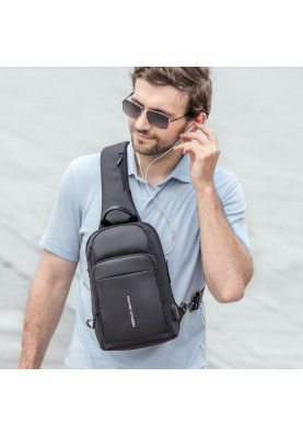 Рюкзак на одне плече Mark Ryden MiniMax MR7618 (Чорний)