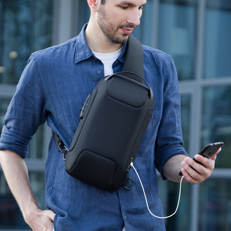 Рюкзак на одне плече Mark Ryden Mini Odyssey MR7116 (Чорний)