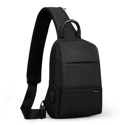 Рюкзак на одне плече Mark Ryden MR7558DY із USB-портом (Чорний)