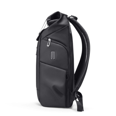 Дорожній рюкзак ролтоп Mark Ryden MR2908 з USB-портом (Чорний)