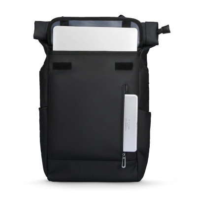 Дорожній рюкзак ролтоп Mark Ryden MR2908 з USB-портом (Чорний)
