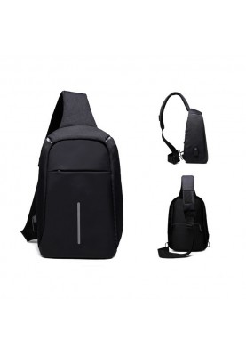 Рюкзак спортивний через плече Ozuko 8963 (Чорний)