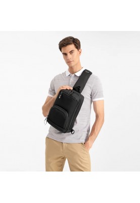 Рюкзак на одне плече Ozuko 9516 (Чорний)