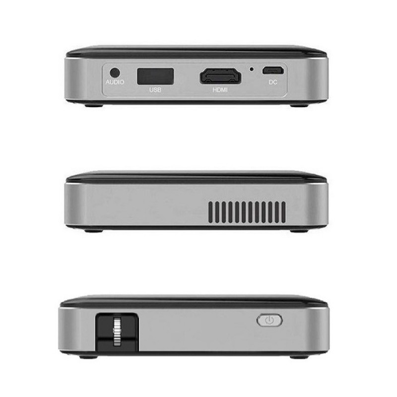 Портативний проектор Jiks Pix Miracast із підтримкою бездротового підключення (Чорний)