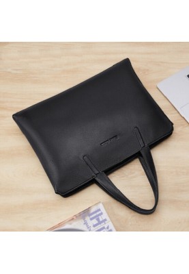 Шкіряна сумка для ноутбука 13,3 дюймів Bison Denim N20208-3B (Чорний)