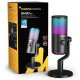 Ігровий USB мікрофон Maono DM30 RGB з підсвічуванням (Чорний)