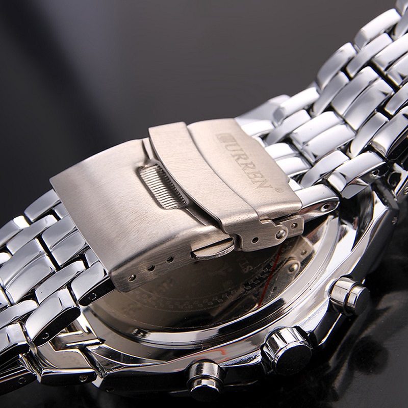 Чоловічий наручний годинник Curren 8084 (Сріблястий)