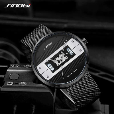 Чоловічий наручний годинник Sinobi S9825G (11S9825G02) (Чорний)