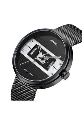 Чоловічий наручний годинник Sinobi S9825G (11S9825G02) (Чорний)