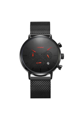 Чоловічий наручний годинник Sinobi S9807G (11S9807G02) (Чорний)