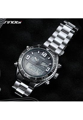 Чоловічий годинник Sinobi S9731G (11S9731G03) (Сріблястий)
