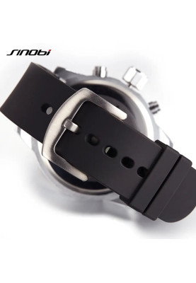 Чоловічий наручний годинник Sinobi S9716G (11S9716G03) (Сріблястий)