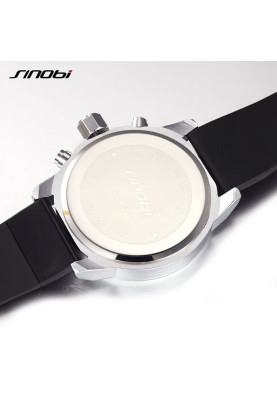 Чоловічий наручний годинник Sinobi S9716G (11S9716G03) (Сріблястий)