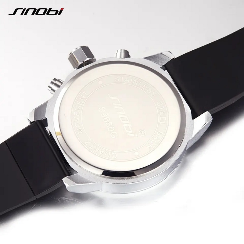 Чоловічий наручний годинник Sinobi S9716G (11S9716G03) (Сріблястий)