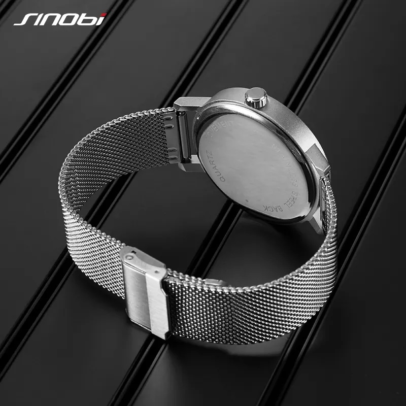 Чоловічий наручний годинник Sinobi S9800G (11S9800G01) (Сріблястий)
