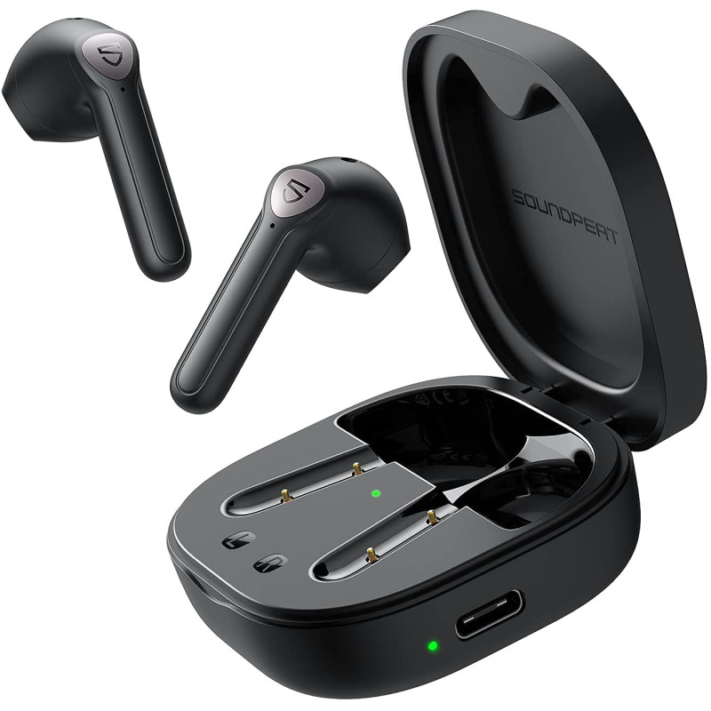 Бездротові Bluetooth навушники Soundpeats TrueAir2 (Чорний)