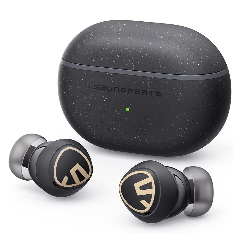 Бездротові Bluetooth навушники Soundpeats Mini Pro HS (Чорний)