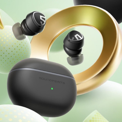 Бездротові Bluetooth навушники Soundpeats Mini Pro (Чорний)