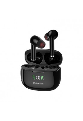 Бездротові Bluetooth навушники Awei TA8 із зарядним чохлом (Чорний)