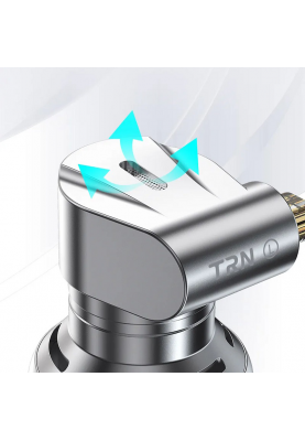 Динамічні навушники TRN EMX зі знімними коннекторами (Сірий)