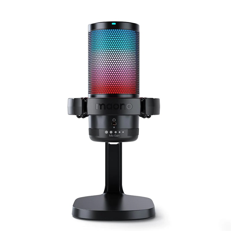 Конденсаторний ігровий мікрофон Maono DM20 з RGB-підсвічуванням (Чорний)