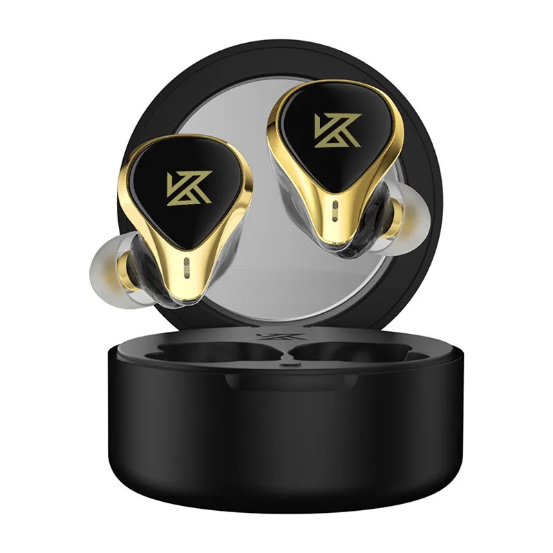 Бездротові Bluetooth навушники KZ SA08 Pro з арматурними випромінювачами та підтримкою AptX (Чорний)