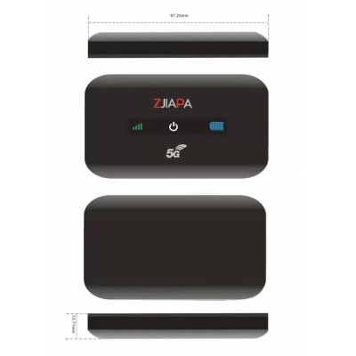 4G LTE WiFi роутер Zjiapa A8 PLUS швидкість до 300 Мбіт/с (Чорний)