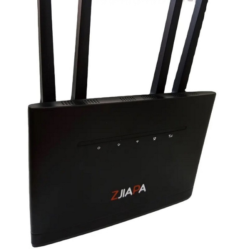 3G/4G модем і Wi-Fi роутер Zjiapa A80 з 4 антенами (Чорний)