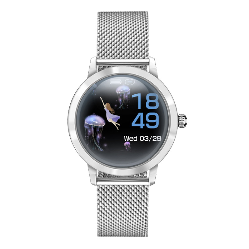 Розумний годинник Linwear LW10 Metal з пульсоміром і моніторингом сну (Сріблястий)