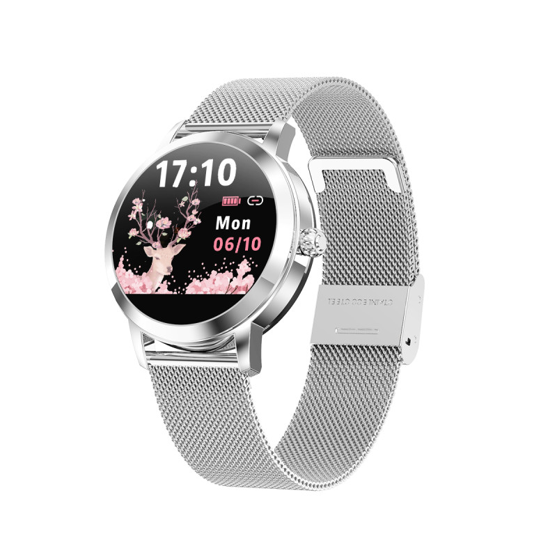 Розумний годинник Linwear LW10 Metal з пульсоміром і моніторингом сну (Сріблястий)