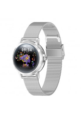 Розумний годинник Linwear LW10 Metal з пульсоміром і моніторингом сну (Сріблястий)