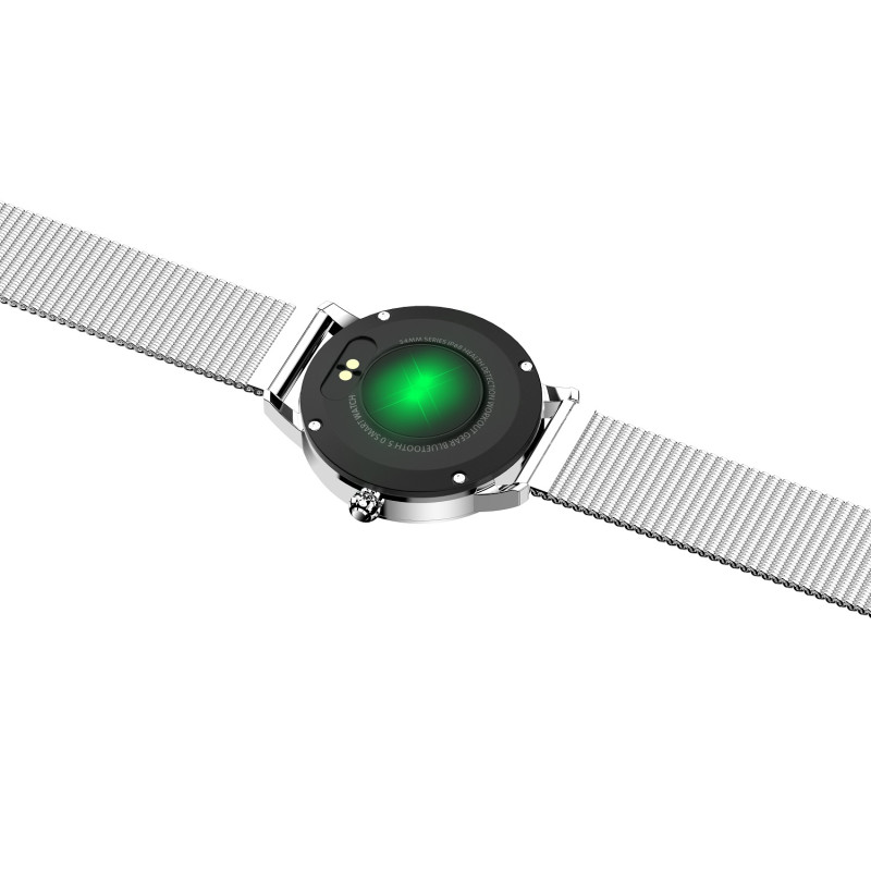 Розумний годинник Linwear LW10 Metal з пульсоміром і моніторингом сну (Сріблястий)
