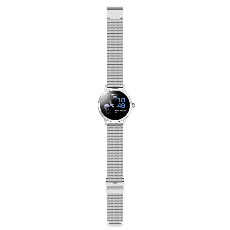 Розумний годинник Linwear LW10 Metal з пульсоміром і моніторингом сну (Сріблястий)