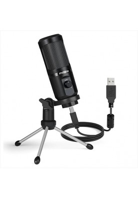 Студійний конденсаторний USB мікрофон Maono РМ461TR RGB з підсвічуванням (Чорний)