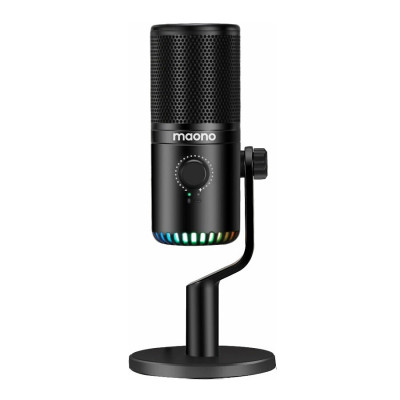 Конденсаторний мікрофон Maono DM30 з RGB-підсвічуванням (Чорний)