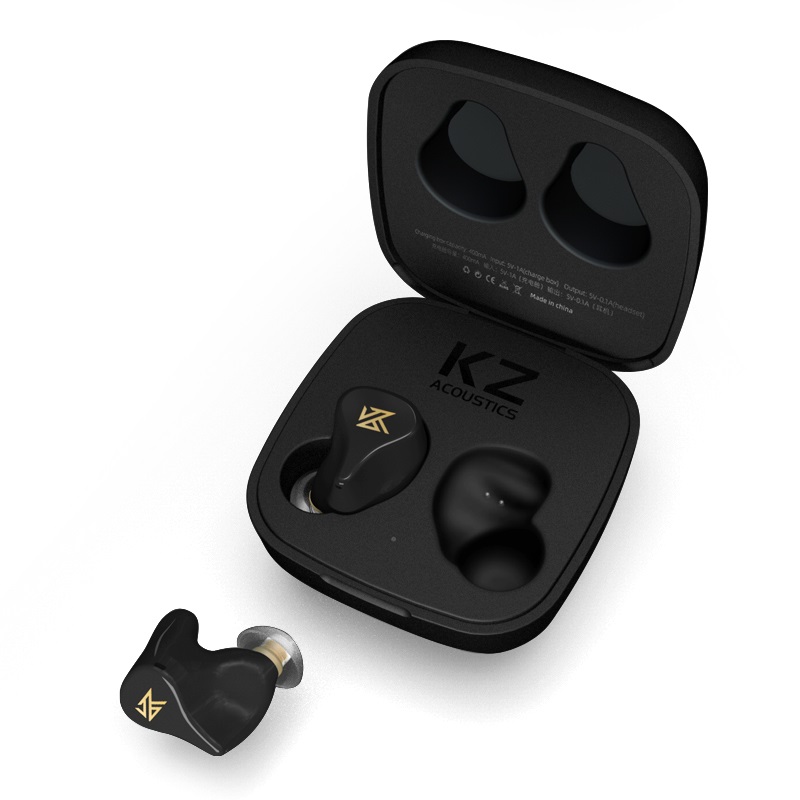 Бездротові Bluetooth навушники KZ Z1 з кейсом для зарядки (Чорний)