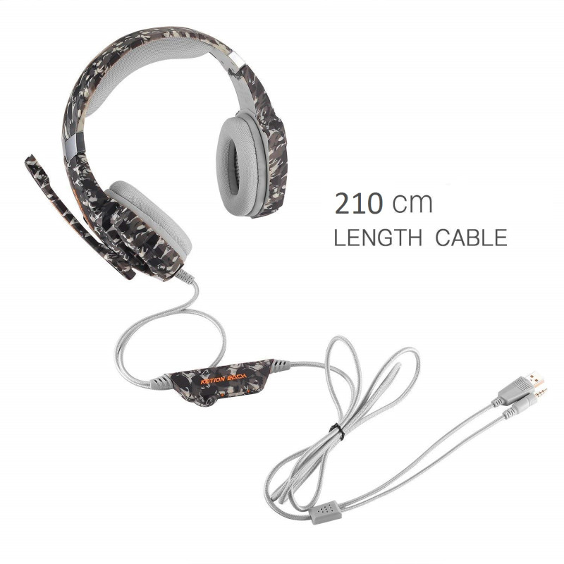 Геймерські навушники Kotion Each G9600 з підсвіткою (Чорний)