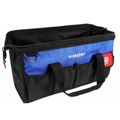 Сумка для інструментів Workpro WP281005 з регульованим плечовим ременем, 460мм (Чорний)