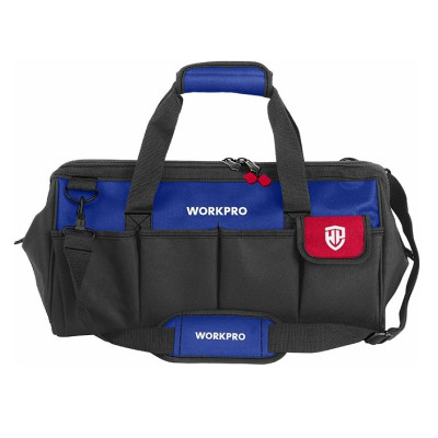Сумка для інструментів Workpro WP281005 з регульованим плечовим ременем, 460мм (Чорний)