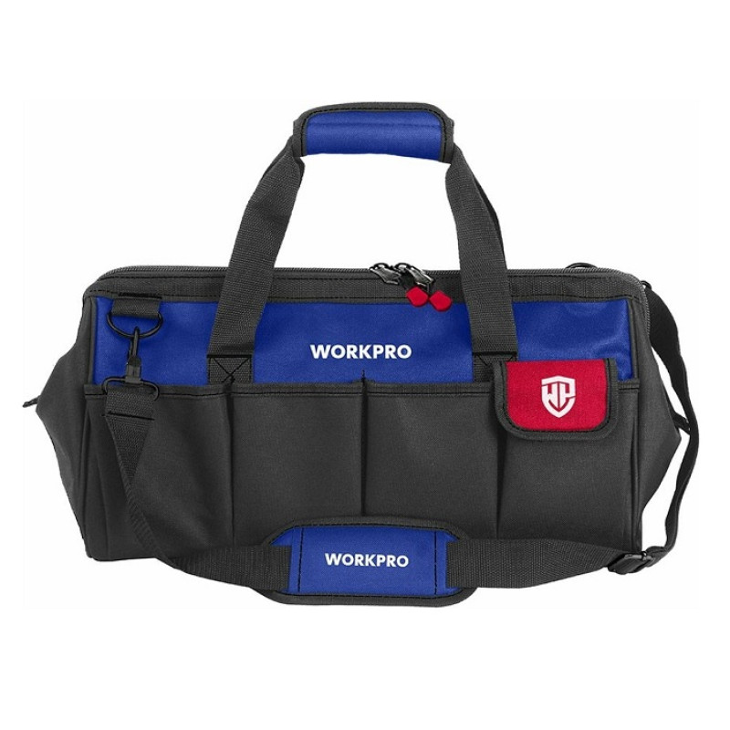 Сумка для інструментів Workpro WP281005 з регульованим плечовим ременем, 460мм (Чорний)