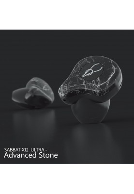Бездротові Bluetooth навушники Sabbat X12 Ultra Advanced stone з підтримкою aptX (Чорно-сірий)