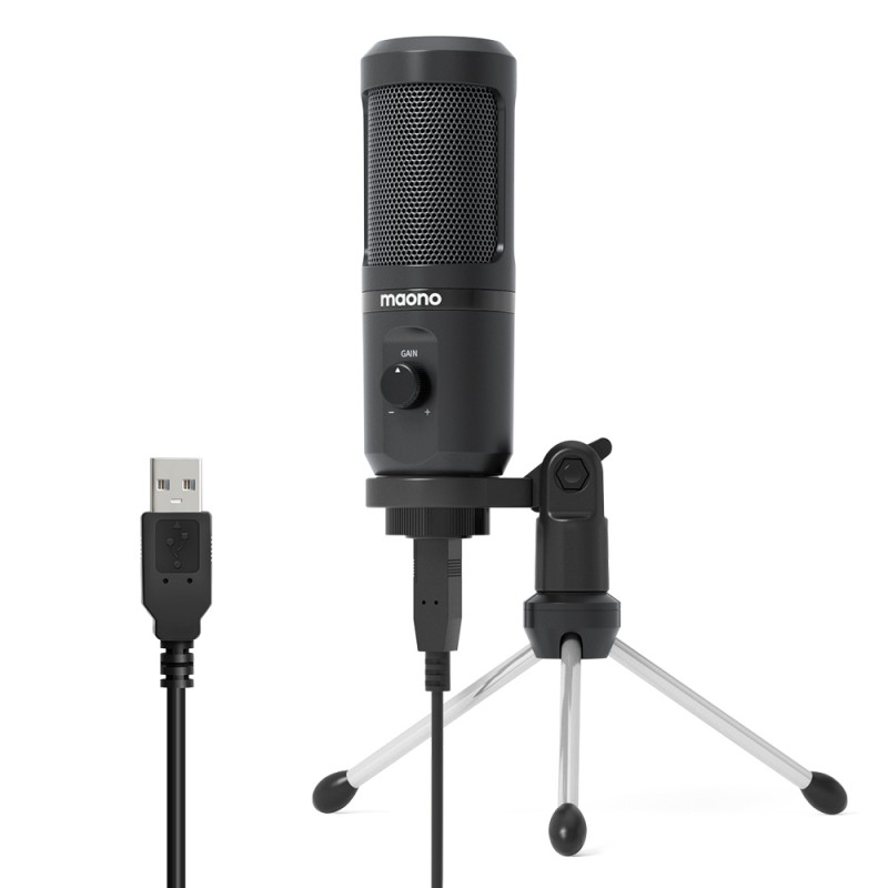 Мікрофон Maono AU-PM461TR для ігор та подкастів (Чорний)