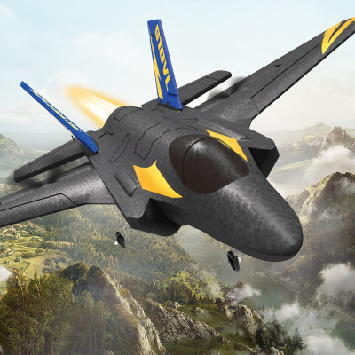 Глайдер на радіокеруванні KFPLAN KF605 з гіроскопом (Чорний)