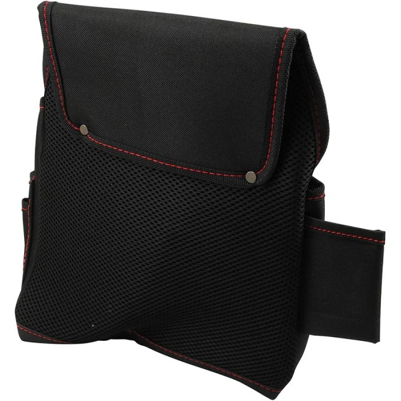 Поясна сумка для інструментів електрика Workpro WP281015 з органайзером (Чорний)