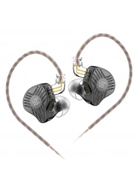 Динамічні навушники KZ EDS із подвійними драйверами (Чорний)