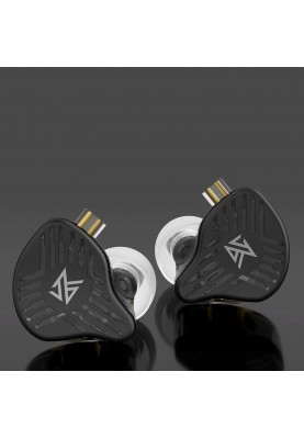Динамічні навушники KZ EDS із подвійними драйверами (Чорний)