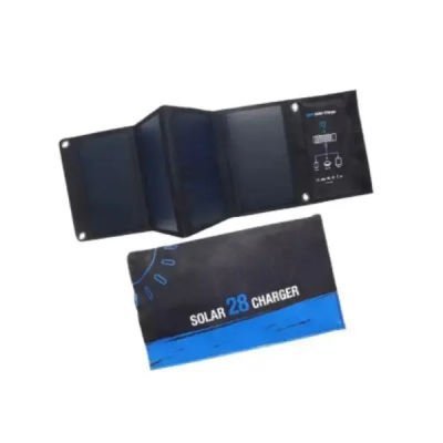 Сонячна панель Solar panel 28W B428 для заряджання гаджетів (Чорний)
